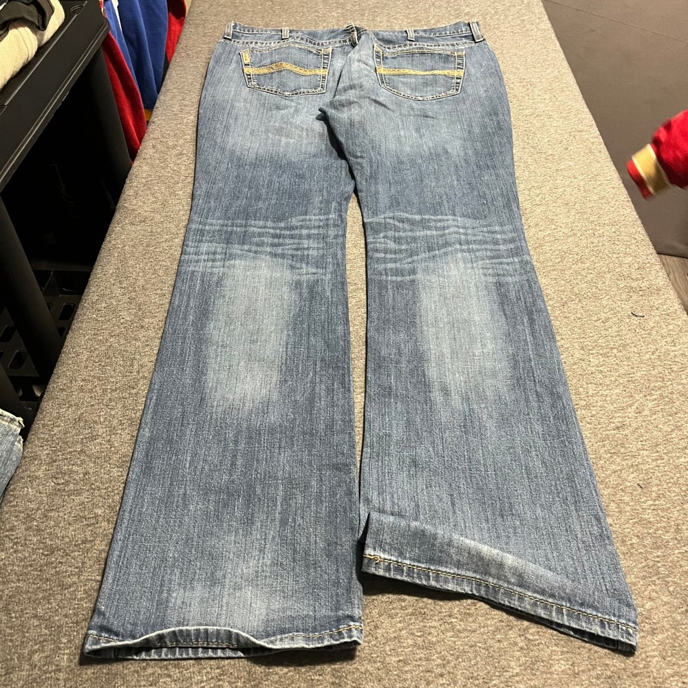 Cinch Ian Mens Slim Fit Bootcut Jeans Medium Wash Distressed 38x38 MB57536001